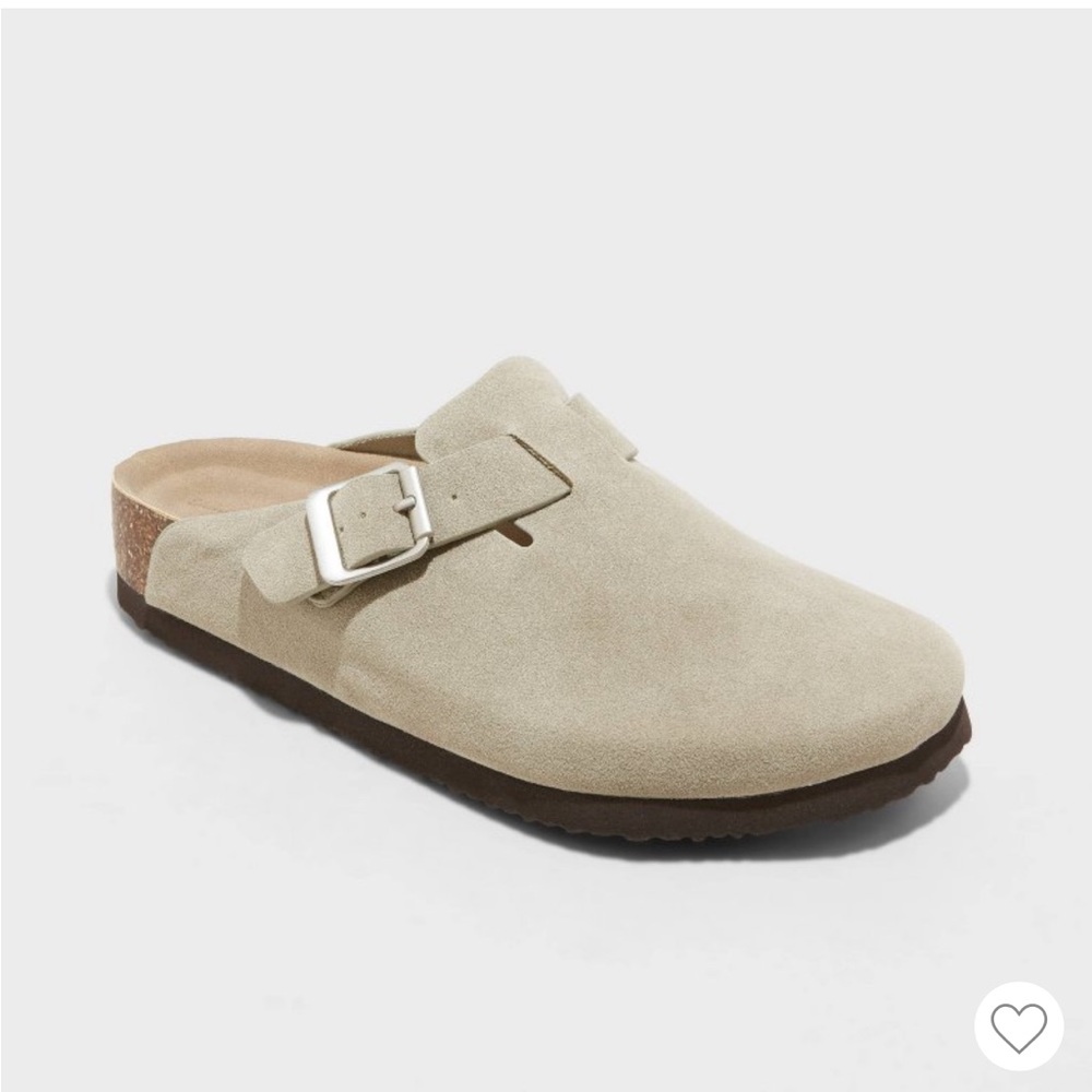 Universal Threads Women's Beige Suede Slip-On Clogs